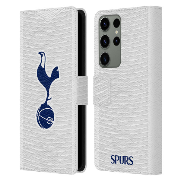 Tottenham Hotspur F.C. 2021/22 Badge Kit Home Leather Book Wallet Case Cover For Samsung Galaxy S23 Ultra 5G
