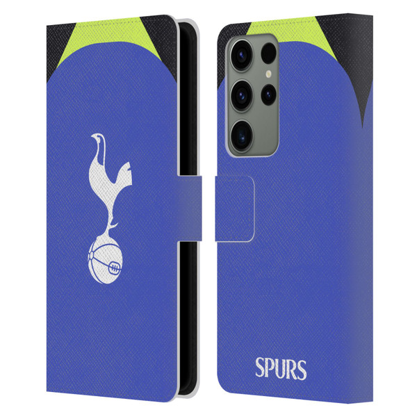 Tottenham Hotspur F.C. 2022/23 Badge Kit Away Leather Book Wallet Case Cover For Samsung Galaxy S23 Ultra 5G