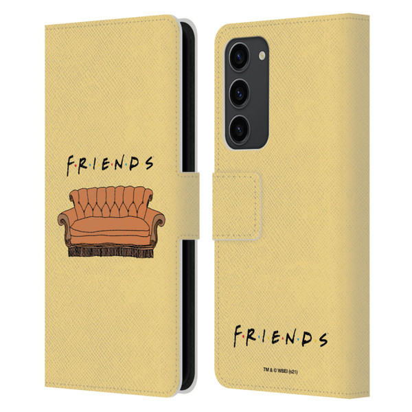 Friends TV Show Iconic Couch Leather Book Wallet Case Cover For Samsung Galaxy S23+ 5G