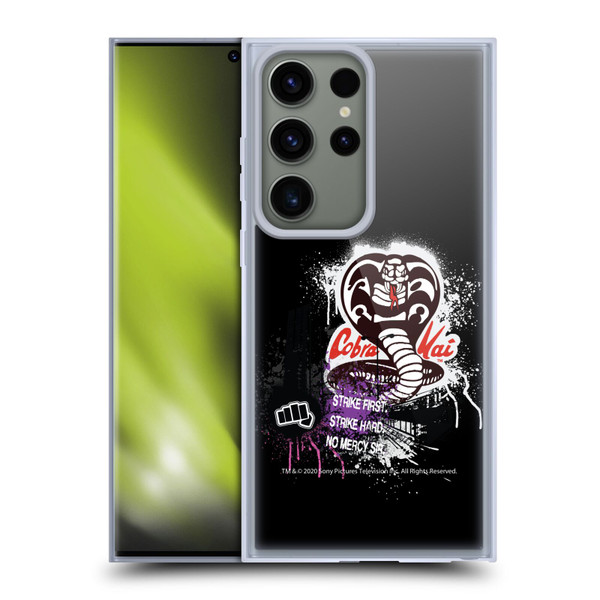 Cobra Kai Composed Art No Mercy Logo Soft Gel Case for Samsung Galaxy S23 Ultra 5G