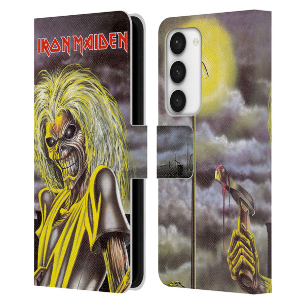 Iron Maiden Album Covers Killers Leather Book Wallet Case Cover For Samsung Galaxy S23 5G