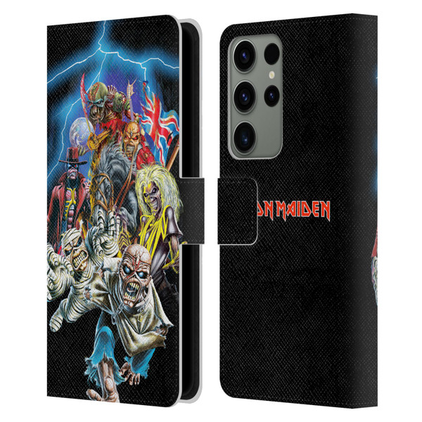 Iron Maiden Art Best Of Beast Leather Book Wallet Case Cover For Samsung Galaxy S23 Ultra 5G