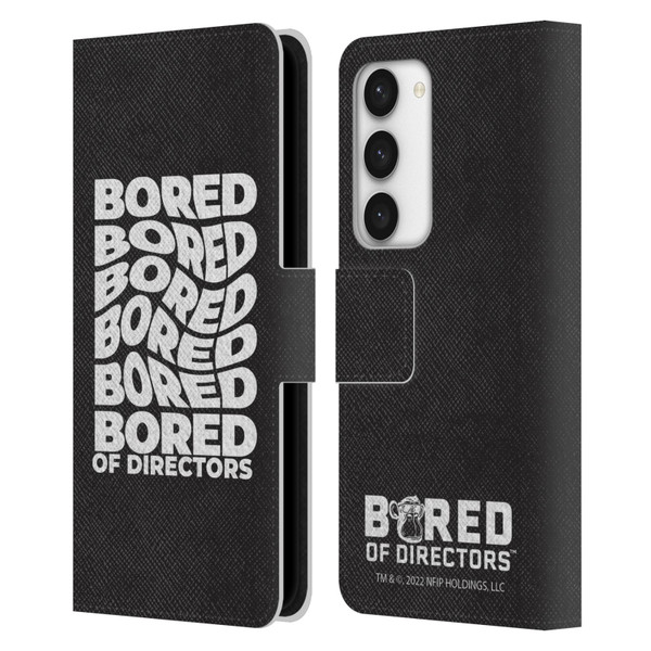 Bored of Directors Graphics Bored Leather Book Wallet Case Cover For Samsung Galaxy S23 5G