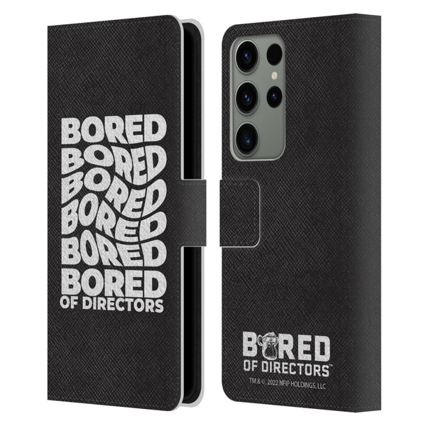 Bored of Directors Graphics Bored Leather Book Wallet Case Cover For Samsung Galaxy S23 Ultra 5G