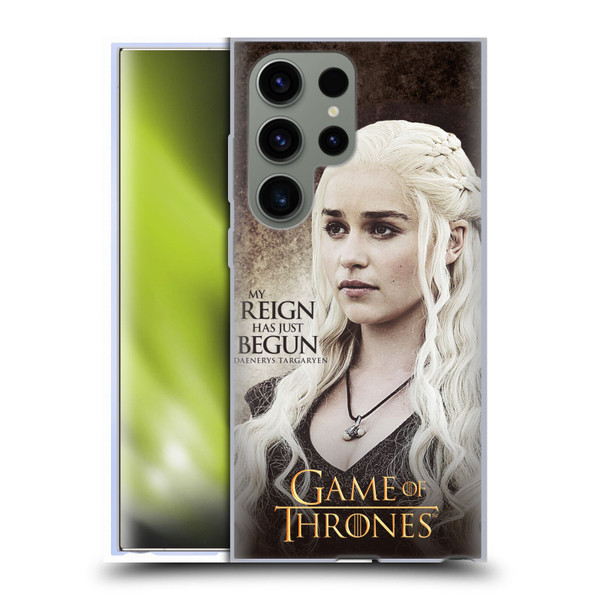 HBO Game of Thrones Character Quotes Daenerys Targaryen Soft Gel Case for Samsung Galaxy S23 Ultra 5G