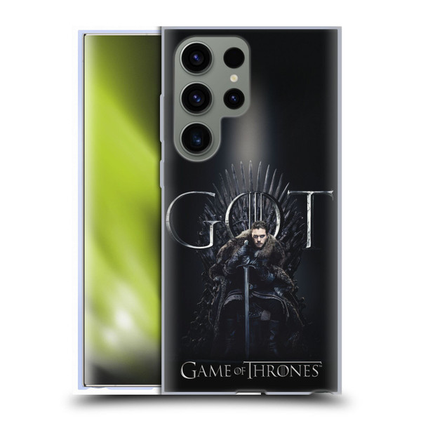 HBO Game of Thrones Season 8 For The Throne 1 Jon Snow Soft Gel Case for Samsung Galaxy S23 Ultra 5G