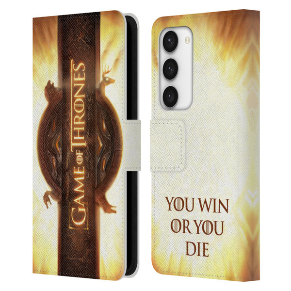 HBO Game of Thrones Key Art Opening Sequence Leather Book Wallet Case Cover For Samsung Galaxy S23 5G