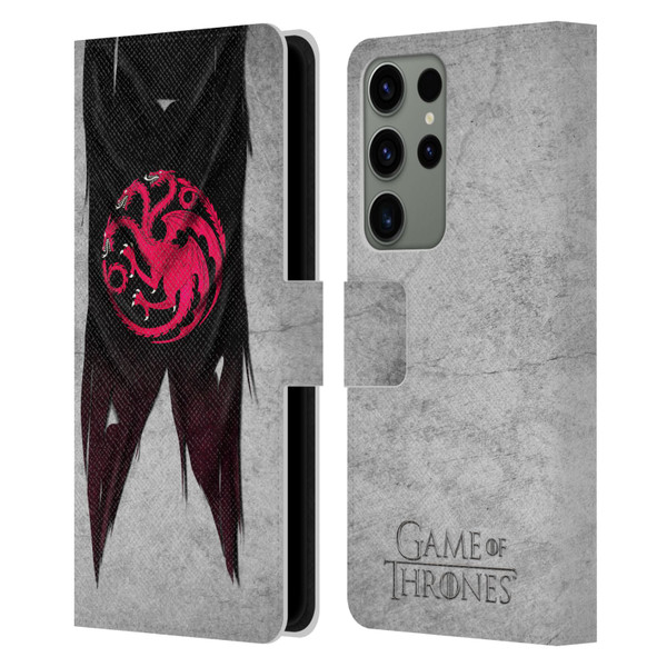HBO Game of Thrones Sigil Flags Targaryen Leather Book Wallet Case Cover For Samsung Galaxy S23 Ultra 5G