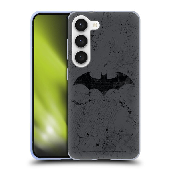 Batman DC Comics Hush Logo Distressed Soft Gel Case for Samsung Galaxy S23 5G