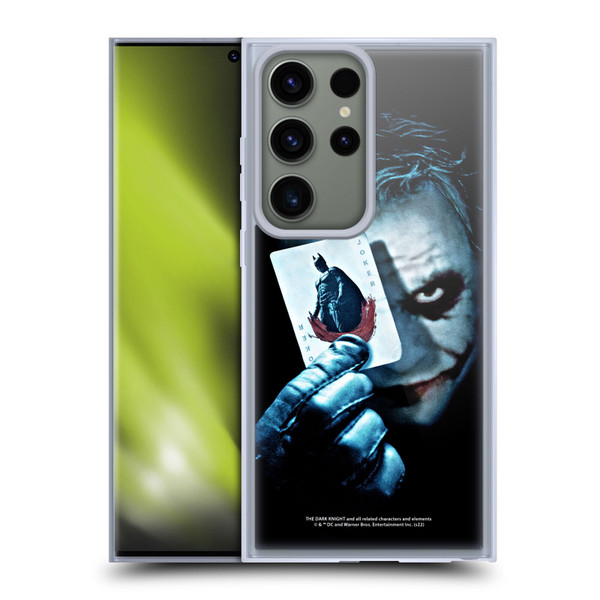 The Dark Knight Key Art Joker Card Soft Gel Case for Samsung Galaxy S23 Ultra 5G