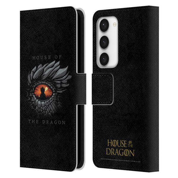 House Of The Dragon: Television Series Graphics Dragon Eye Leather Book Wallet Case Cover For Samsung Galaxy S23 5G