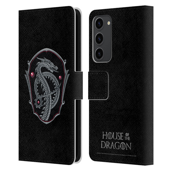 House Of The Dragon: Television Series Graphics Dragon Badge Leather Book Wallet Case Cover For Samsung Galaxy S23+ 5G