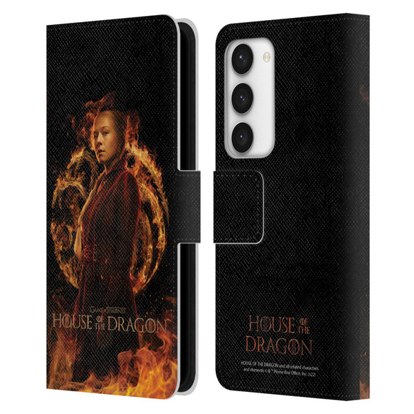 House Of The Dragon: Television Series Key Art Rhaenyra Leather Book Wallet Case Cover For Samsung Galaxy S23 5G