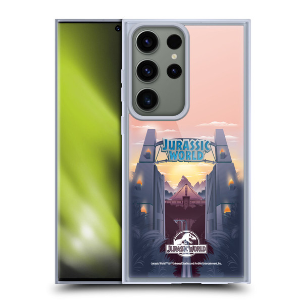 Jurassic World Vector Art Park's Gate Soft Gel Case for Samsung Galaxy S23 Ultra 5G