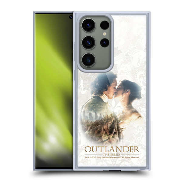 Outlander Portraits Claire & Jamie Kiss Soft Gel Case for Samsung Galaxy S23 Ultra 5G