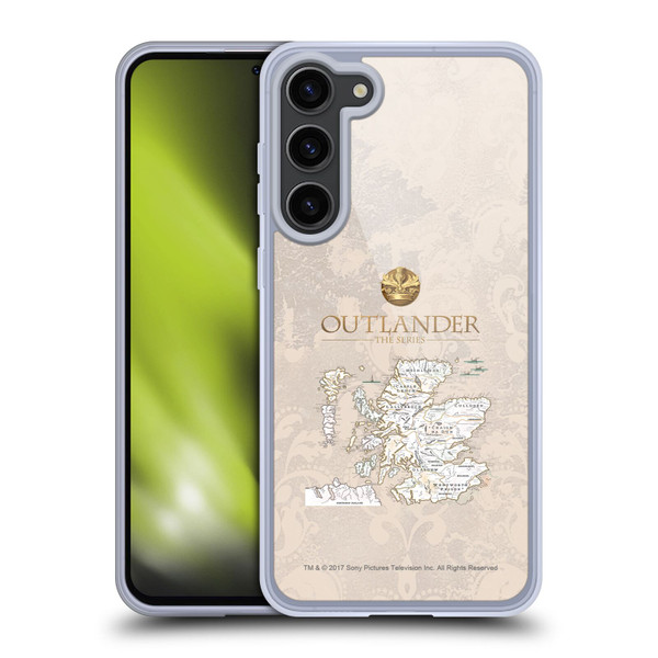 Outlander Seals And Icons Map Soft Gel Case for Samsung Galaxy S23+ 5G