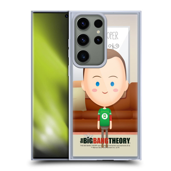 The Big Bang Theory Character Art Sheldon Soft Gel Case for Samsung Galaxy S23 Ultra 5G