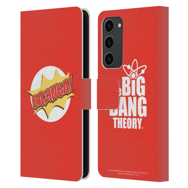 The Big Bang Theory Bazinga Pop Art Leather Book Wallet Case Cover For Samsung Galaxy S23+ 5G