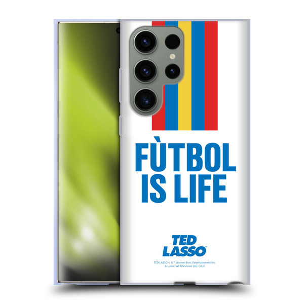 Ted Lasso Season 1 Graphics Futbol Is Life Soft Gel Case for Samsung Galaxy S23 Ultra 5G
