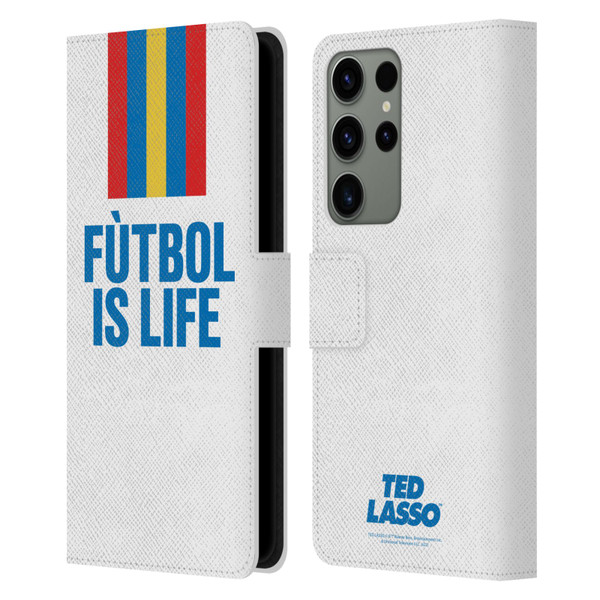 Ted Lasso Season 1 Graphics Futbol Is Life Leather Book Wallet Case Cover For Samsung Galaxy S23 Ultra 5G