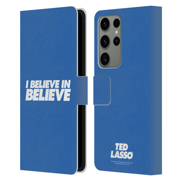 Ted Lasso Season 1 Graphics I Believe In Believe Leather Book Wallet Case Cover For Samsung Galaxy S23 Ultra 5G