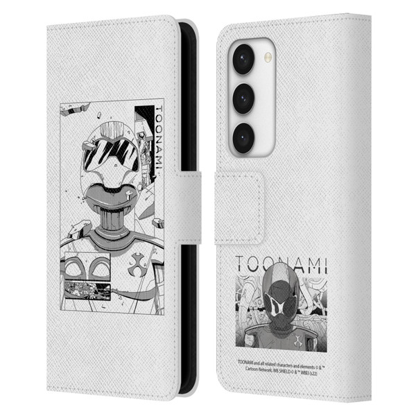 Toonami Graphics Comic Leather Book Wallet Case Cover For Samsung Galaxy S23 5G