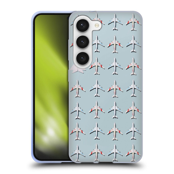 Pepino De Mar Patterns 2 Airplane Soft Gel Case for Samsung Galaxy S23 5G