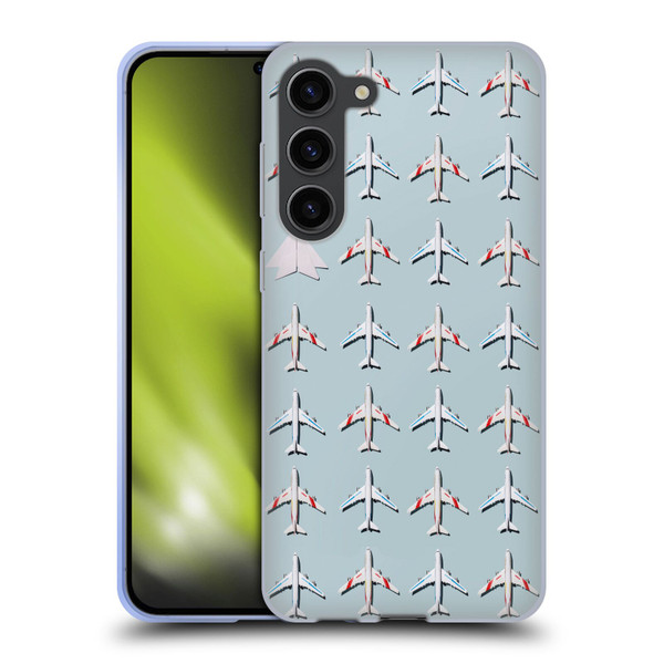 Pepino De Mar Patterns 2 Airplane Soft Gel Case for Samsung Galaxy S23+ 5G