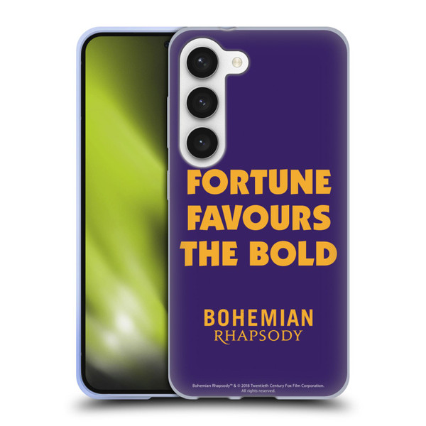Queen Bohemian Rhapsody Fortune Quote Soft Gel Case for Samsung Galaxy S23 5G