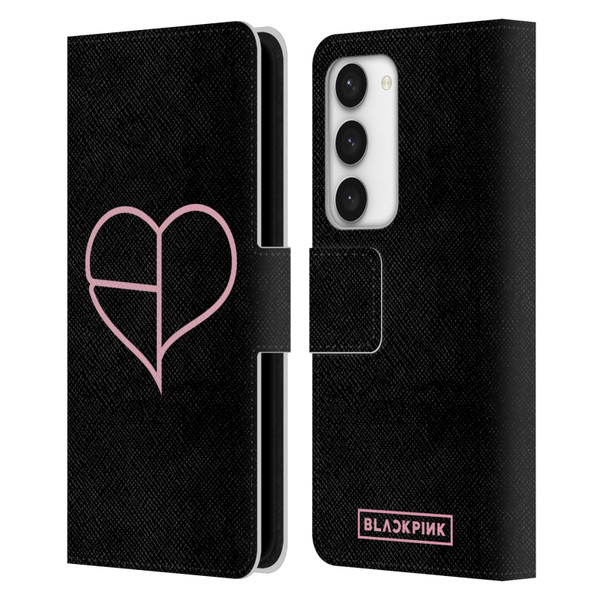 Blackpink The Album Heart Leather Book Wallet Case Cover For Samsung Galaxy S23 5G