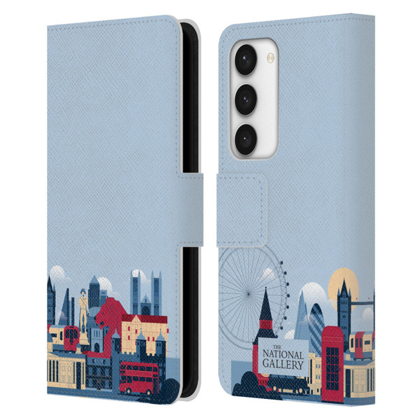 The National Gallery Art London Skyline Leather Book Wallet Case Cover For Samsung Galaxy S23 5G