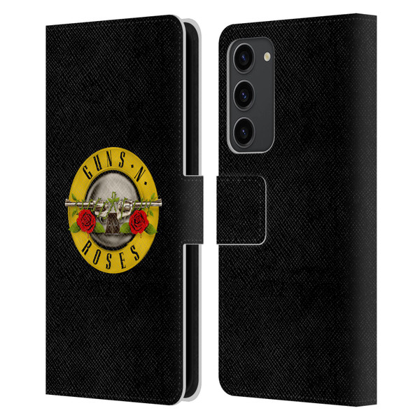 Guns N' Roses Key Art Bullet Logo Leather Book Wallet Case Cover For Samsung Galaxy S23+ 5G