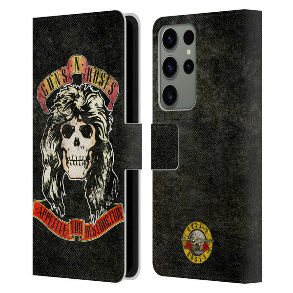 Guns N' Roses Vintage Adler Leather Book Wallet Case Cover For Samsung Galaxy S23 Ultra 5G