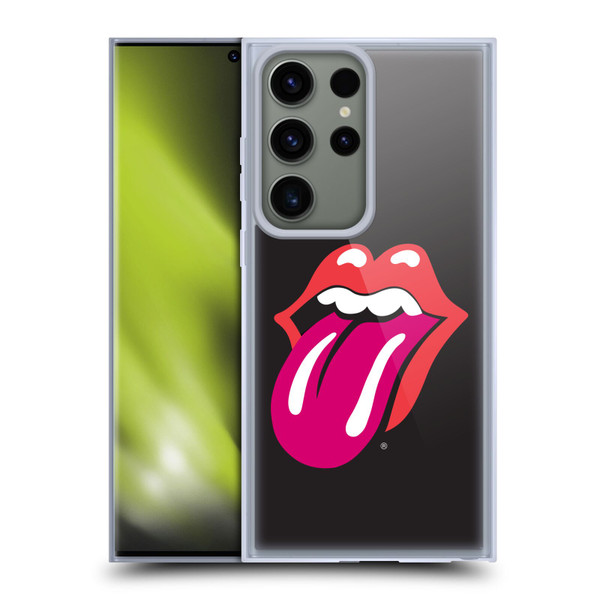 The Rolling Stones Graphics Pink Tongue Soft Gel Case for Samsung Galaxy S23 Ultra 5G