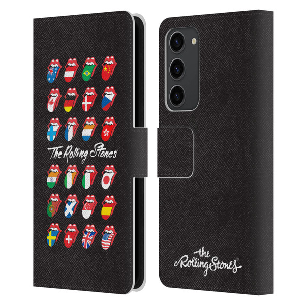 The Rolling Stones Licks Collection Flag Poster Leather Book Wallet Case Cover For Samsung Galaxy S23+ 5G