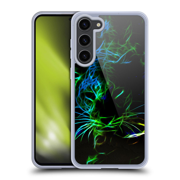 Simone Gatterwe Animals Neon Leopard Soft Gel Case for Samsung Galaxy S23+ 5G