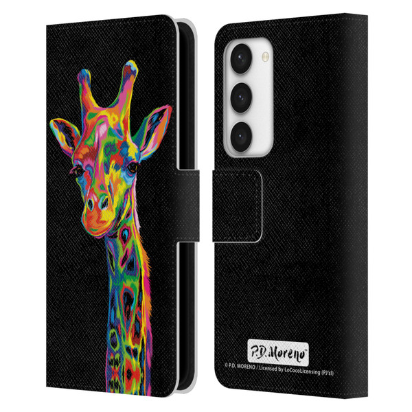 P.D. Moreno Animals Giraffe Leather Book Wallet Case Cover For Samsung Galaxy S23 5G
