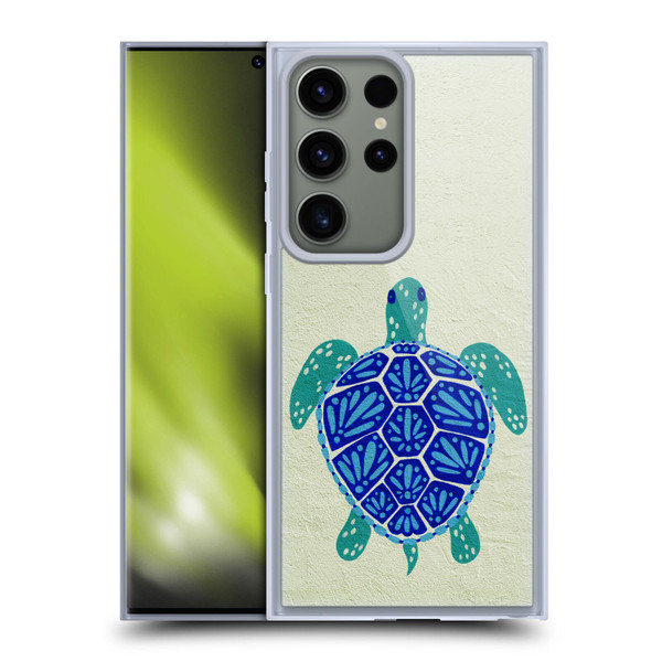 Cat Coquillette Sea Turtle Blue Soft Gel Case for Samsung Galaxy S23 Ultra 5G