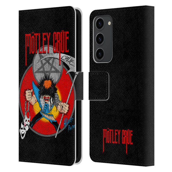 Motley Crue Key Art Allister Leather Book Wallet Case Cover For Samsung Galaxy S23+ 5G