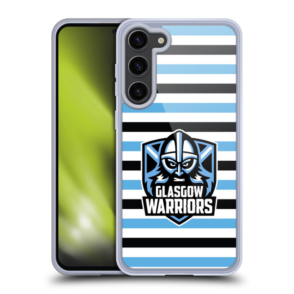 Glasgow Warriors Logo 2 Stripes 2 Soft Gel Case for Samsung Galaxy S23+ 5G