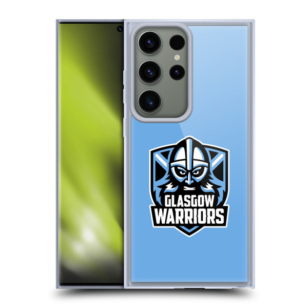 Glasgow Warriors Logo Plain Blue Soft Gel Case for Samsung Galaxy S23 Ultra 5G
