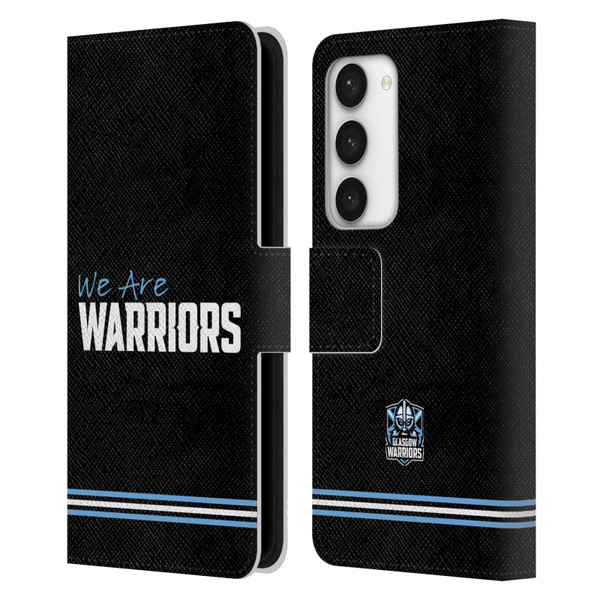 Glasgow Warriors Logo We Are Warriors Leather Book Wallet Case Cover For Samsung Galaxy S23 5G