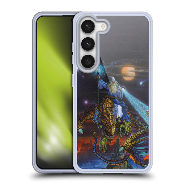 Ed Beard Jr Dragon Friendship Twilight Tempest Soft Gel Case for Samsung Galaxy S23 5G