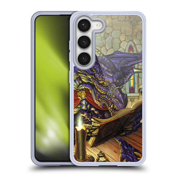 Ed Beard Jr Dragons A Good Book Soft Gel Case for Samsung Galaxy S23 5G