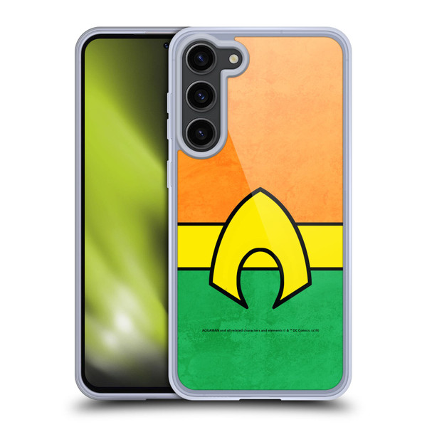 Aquaman DC Comics Logo Uniform 2 Soft Gel Case for Samsung Galaxy S23+ 5G