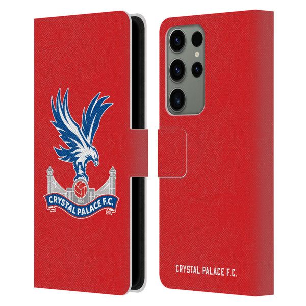 Crystal Palace FC Crest Eagle Leather Book Wallet Case Cover For Samsung Galaxy S23 Ultra 5G