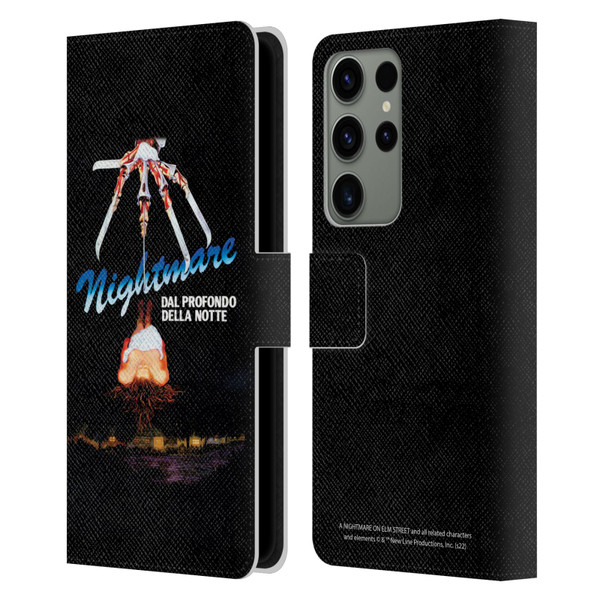 A Nightmare On Elm Street (1984) Graphics Nightmare Leather Book Wallet Case Cover For Samsung Galaxy S23 Ultra 5G