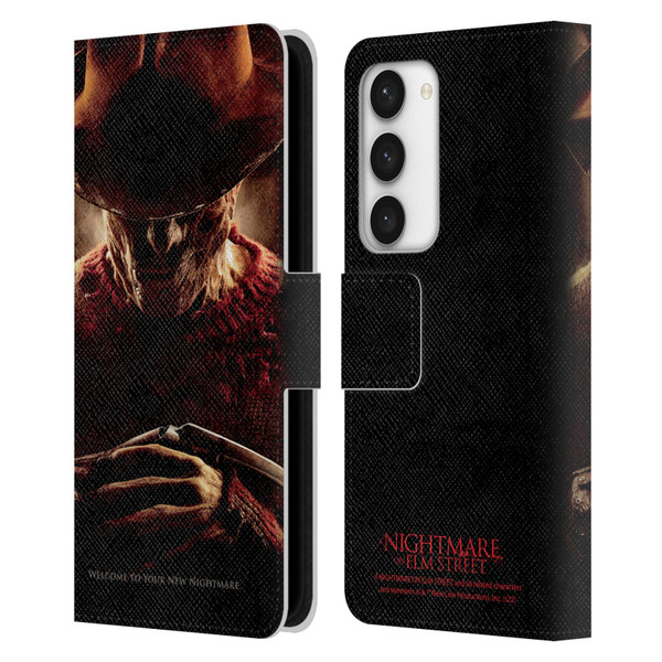 A Nightmare On Elm Street (2010) Graphics Freddy Key Art Leather Book Wallet Case Cover For Samsung Galaxy S23 5G