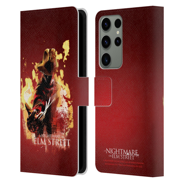 A Nightmare On Elm Street (2010) Graphics Freddy Nightmare Leather Book Wallet Case Cover For Samsung Galaxy S23 Ultra 5G