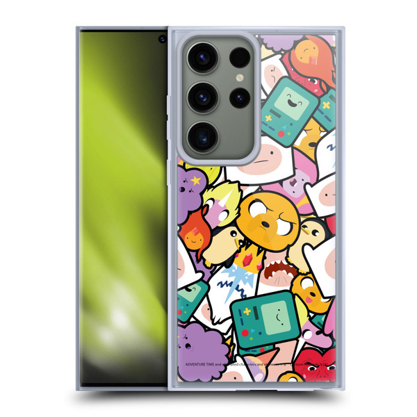Adventure Time Graphics Pattern Soft Gel Case for Samsung Galaxy S23 Ultra 5G & MagSafe